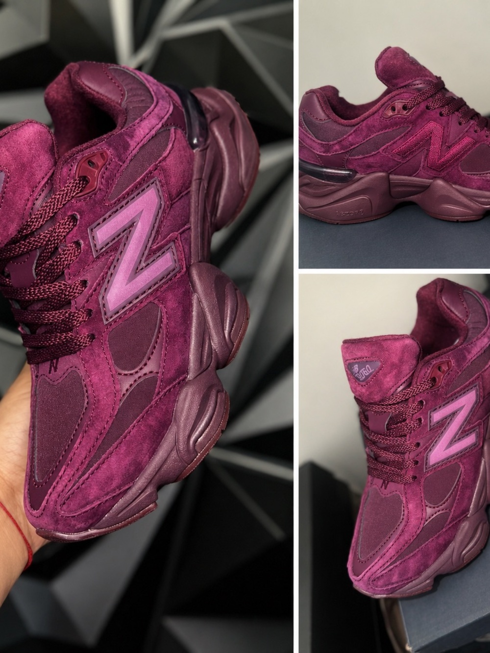New Balance Women's Plum Burgundy Suede Sneakers